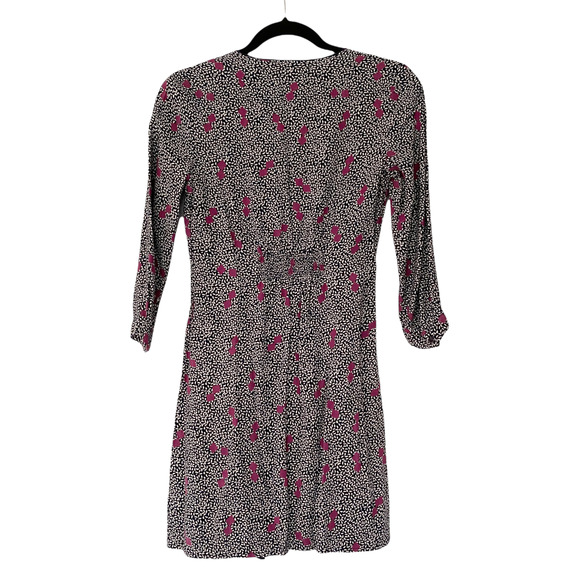 Urban Outfitters Pins and Needles Blue Purple Ruffle Button Front Dress Small - Picture 4 of 8